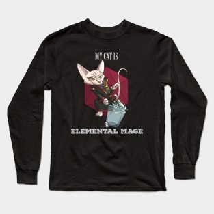 RPG cat mage Long Sleeve T-Shirt